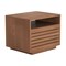 Homeroots 16" Walnut Wood One Drawer Nightstand 668517 - alternate 6