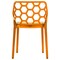 Leisuremod Modern Dynamic Dining Chair, Transparent Orange DC19TOR - alternate 4