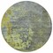 Homeroots 8' Fern Green Gray And Olive Green Round Abstract Washable Indoor Outdoor Area Rug 618228 - alternate 4