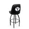 Holland Bar Stool Co Logo Grizzly Brigham Young 30 in. Swivel Bar Stool with Black Wrinkle Finish L048 - alternate 1