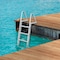 Vevor Aluminum Dock Ladder Boat Dock Ladder Removable 4 Steps with 350lbs Load XT-C04 - alternate 3