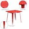 Flash Furniture Red Metal Table, 31.5SQ ET-CT002-1-RED-GG - alternate 7