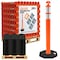 Jrex Safety 42 in T-Top Orange Traffic Delineator Post with 13 LB PVC Base, Full Pallet 96 DLTB-JR-ORG-42-FP-96 - alternate 1