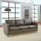 Leisuremod Nervo Upholstered Leather Sofa with Gold Frame, Grey NS83GR-L - alternate 5