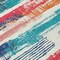 Homeroots 8' X 10' Ivory Teal Blue Orange And Red Striped Washable Indoor Outdoor Area Rug 616655 - alternate 6
