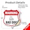Signmission Dog Warning Shield Sign Bad Dog, 18 inch X 18 inch, Vinyl Decal, 2PK SHI-D-2PACK-18-377 - alternate 5