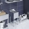 Amgood 1 bowl, Freestanding, 304 Stainless Steel, 14 in. W x 19 in. L x 33 in. H AMG SINK BAR S1C-101410-NF-Z - alternate 4
