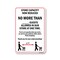 Signmission Public Safety, 18" Height, Aluminum, 24" x 18", Store Capacity Now Reduced No More Than 2 OS-NS-A-1824-25437 - alternate 1