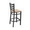 Holland Bar Stool Co 30" Stationary Bar Stool, Black Wrinkle, Nat Oak Seat 40030BWNatOak - alternate 5