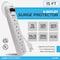Digital Energy 6-Outlet Surge Protector Power Strip, 15 Ft.; White DE6OSP-15FT - alternate 4
