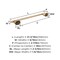 Amerock St. Vincent Champagne Bronze Contemporary 18 in 457 mm Towel Bar BH36043CZ - alternate 4