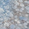Homeroots 8' Blue And Gray Round Abstract Washable Indoor Outdoor Area Rug 631947 - alternate 5