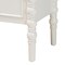 Baxton Studio Malinda Classic White Wood 3-Drawer End Table with Spindle Legs 253-14066-ZORO - alternate 5