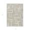 Homeroots 3' X 5' Ivory Beige And Gray Geometric Washable Indoor Outdoor Area Rug 598268 - alternate 4