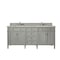 James Martin Vanities Brittany 72" Double Vanity, Urban Gray, w/ 3 CM Tajnar Eclos Top 650-V72-UGR-3TJR - alternate 1