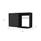 Homeroots 39in Black Accent Cabinet With Two Shelves 518043 - alternate 5