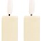 Homeroots Set of Two Ivory Flameless Taper Candles, 2PK 633831 - alternate 4