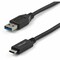 Startech.Com 1m (3ft) USB 3.1 USB-C to USB-A Cable - USB Type-C to USB Type-A USB 3.1 Gen 2 10Gbps Cable USB31AC1M - alternate 1