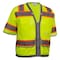 Reflective Apparel ANSI Type R Class 3 Twelve Pocket Surveyors Vest 578ET-LM-6X-7X - alternate 3
