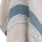 Homeroots 50" X 60" Teal And Blue Cotton Woven Striped Throw Blanket with Fringe 518822 - alternate 4
