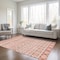 Homeroots 10' X 14' Salmon Beige And Copper Quatrefoil Washable Indoor Outdoor Area Rug 583251 - alternate 7