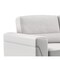 Homeroots 76" Light Gray Polyester Blend Sofa And Toss Pillow With Gray Legs 559218 - alternate 4