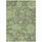 Homeroots 9' X 12' Fern Green And Olive Green Floral Washable Indoor Outdoor Area Rug 604124 - alternate 4