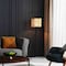 Vidalite Gal Tripod Floor Lamp with Rattan Shade, Stitched Velvet Detailing, 55.5 in. Height, Bohemian Style CE1008609 - alternate 5