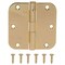 Prosource Door Hinge, Steel, Bright Brass, Loose Pin, 180 deg Range of Motion, Screw Mounting 20347BBX - alternate 1