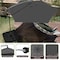 Pure Garden 10 ft Offset Patio Umbrella 8 ft Tall Hanging Cantilever Umbrella Fade-Resistant Shade Umbrella 50-LG1420 - alternate 6