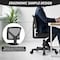 Simple Deluxe Low-Back Mesh Armless Office Chair, Swivel Rolling Computer Chair No Arms with Lumbar Support 3A88FNCHAIRC2077BK01 - alternate 5