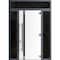 Vdomdoors Front Exterior Prehung Steel Door Ronex1011 Grey 96 2 Sidelight and Transom Window Sidelite RONEX1011EXD-GRE-W16+36+16xH96+16-LH-I - alternate 1