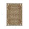 Homeroots 8' X 10' Orange Taupe And Beige Moroccan Washable Indoor Outdoor Area Rug 577214 - alternate 4