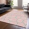 Homeroots 10' X 14' Pink Gray And Ivory Abstract Washable Indoor Outdoor Area Rug 600557 - alternate 6