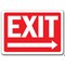 Signmission Safety Sign, 14 in Height, Plastic, 10 in Length, Exit Right MISC-Exit Right - alternate 3