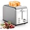 Simple Deluxe Toaster 2-slice, Defrost, Bagel, Cancel setting with LED Red lighting, 1-6 level Browning120V, 60Hz HKTOST2SILV2 - alternate 1