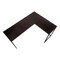 Homeroots 58" Espresso and Black L Shape Computer Desk 489984 - alternate 4