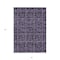 Homeroots 3' X 5' Purple Plum And Charcoal Medallion Washable Indoor Outdoor Area Rug 589308 - alternate 5