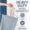 Lifemaster Heavy Duty Metal Non-Slip Pants Hanger Set, Space-Saving, Sleek Design, Grey, 50PK LMMT50GRY - alternate 4