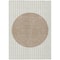 Homeroots 5' X 8' Ivory And Brown Striped Washable Indoor Outdoor Area Rug 597170 - alternate 6