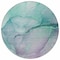 Homeroots 8' Round Green Round Abstract Washable Non Skid Indoor Outdoor Area Rug 559789 - alternate 5