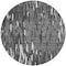 Homeroots 8' Gray And Ivory Round Abstract Washable Indoor Outdoor Area Rug 612667 - alternate 6
