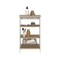 Homeroots 17" Natural And White Wood Freestanding Bathroom Vanity 543577 - alternate 1