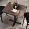 Flash Furniture Bennett 24 in x 30 in Solid Wood Indoor Tabletop in Dark Brown with 22 in x 22 in Dining Height GSF-REC2430-DKBRN-T2222-GG - alternate 5