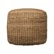 Homeroots 18" Natural Jute Blend Cube Pouf Ottoman 551559 - alternate 4