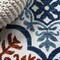 Jonathan Y Cassis Ornate Ogee Trellis High-Low Blue/Multi 2 ft. x 10 ft. Indoor/Outdoor Runner Rug AMC105A-210 - alternate 6