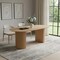 Homeroots 79" Brown Solid Wood Double Pedestal Base Oval Dining Table 720462 - alternate 2