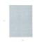 Homeroots 9' X 12' Sky Blue And Ivory Floral Washable Indoor Outdoor Area Rug 594663 - alternate 5
