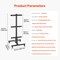 Vevor Vertical Weight Plate Rack Home Gym Barbell Storage with Wheels 1000 lbs YFRK-B34 - alternate 3