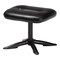 Baxton Studio Elwood Modern Black Faux Leather 2-Piece Lounge Chair and Footrest Set 251-14141-ZORO - alternate 6